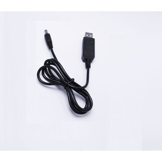Dây nguồn USB tăng áp từ 5V lên 9V jack DC tròn 5.5mm