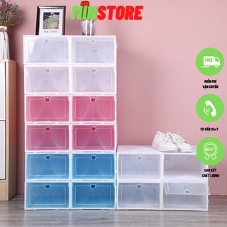 Hộp đựng giày nắp nhựa - giữ sạch giày dép, gọn gàng, tiết kiệm không gian - M19