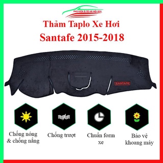 Thảm taplo xe ô tô HYUNDAI SANTAFE 2015-2018 chống nắng nóng làm mát xe mở rộng tầm nhìn