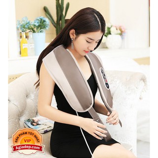 Đai Massage đấm lưng tẩm quất nhiều chế độ - Trị liệu đau nhức mỏi lưng, vai, gáy - Matxa Thư giãn - Hàng xịn nhập khẩu