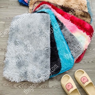 Thảm Lông Loang Lót Chân - Size 40x60cm - MÀU Loang - Thế Giới Thảm Lông
