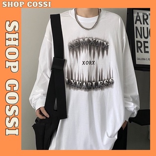 Áo thun dài tay nam nữ, áo phông dài tay unisex form rộng chất cotton dày đẹp mềm mịn in hình XORX