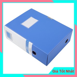 File Hộp ,Cặp Hộp Gấp Bằng Nhựa Cao Cấp A4 Dùng Để Lưu Trữ Tài Liệu Deli mã số 38117 100mm