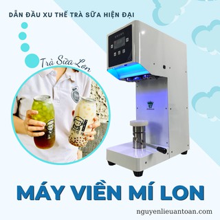 Máy Viền Mí Lon Trà Sữa Tự Động Tặng 100 Lon Dùng Thử Miễn Phí