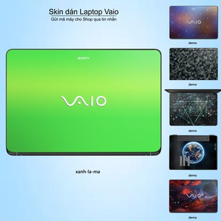 Skin dán Laptop Sony Vaio màu xanh lá mạ (inbox mã máy cho Shop)