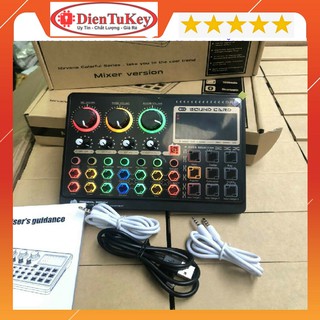 Soundcard Mixer X6-Mini Bluetooth- chuyên thu âm, hát karaoke, livetream fb, shopee, bán hàng online