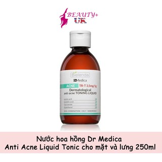 Nước hoa hồng Dr Medica Anti Acne Liquid Tonic cho mặt và lưng 250ml