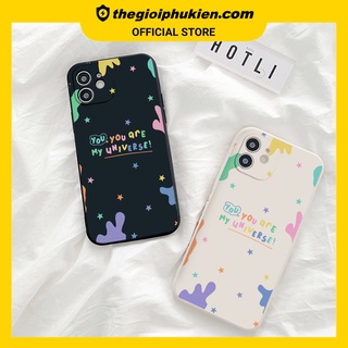 Ốp iphone - Ốp lưng iphone cạnh vuông my universe dành cho ip 6 đến 14promax - ng289