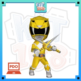 Mô hình giấy Anime Game Yellow Ranger - Power Rangers