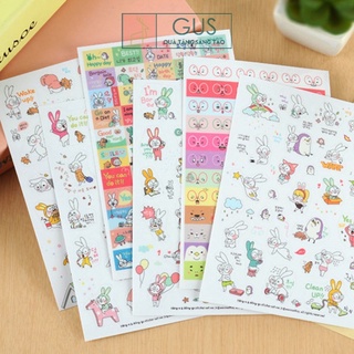 Sticker Hong &amp; DDing trang trí quà tặng GusShop (lẻ 1 tấm)