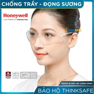 Kính bảo hộ lao động đa năng Honeywell Thinksafe, chống bụi đi đường, chống tia uv, màu trắng trong suốt và đen - A700