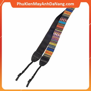 Dây Đeo Máy Ảnh Thổ Cẩm Thời Trang mã số D2
