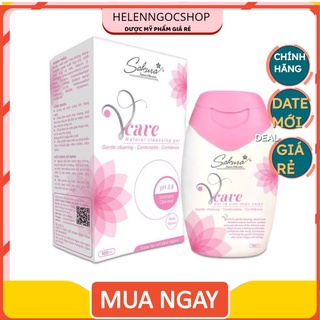 Dung dịch vệ sinh phụ nữ VCARE với chiết xuất từ sữa và thành phần chiết xuất thảo dược từ lá trầu không và hoa hồng