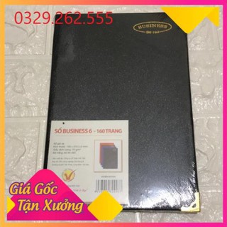 (Sale Khủng)  Sổ Ghi Chép Sổ Bìa da B6 160 Trang Hải Tiến bìa đen