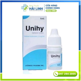 Nhỏ mắt Unihy ⚡ Tặng quà ⚡ Chai 5ml Giúp dưỡng mắt
