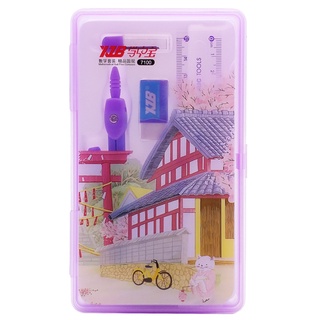 Bộ Dụng Cụ Học Tập XueZhongBao 7100 - Màu Tím