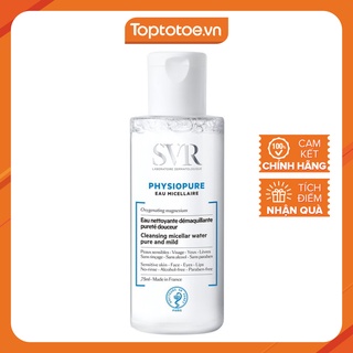 Nước tẩy trang dạng vi hạt SVR PHYSIOPURE Eau Micellaire 75ml