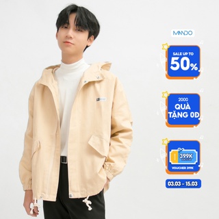 Áo Khoác Gió Kaki Có Mũ Nam MANDO 2 Lớp Cao Cấp Kiểu Dáng Basic Unisex Không Họa Tiết Thời Trang Hàn Quốc KKN005