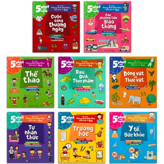 Sách - 5 Phút Mỗi Ngày - 8 cuốn lẻ tùy chọn (Bộ sách Tiếng Anh đầu tiên cha mẹ dạy bé)
