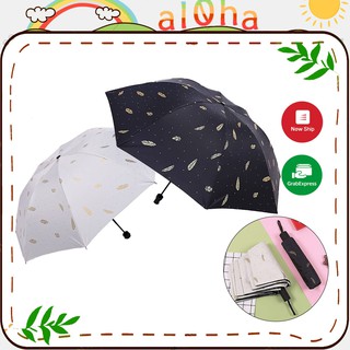 Ô dù gấp gọn hình lông vũ chống tia UV, chống mưa, chống nắng