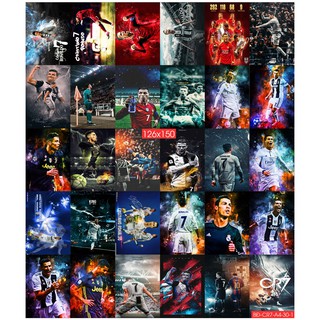 Combo Set 30 tờ Decal cầu thủ Cristiano Ronaldo CR7 phiên bản mới