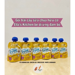 [NỘI ĐỊA ANH] Gói ăn dặm trái cây HỮU CƠ cho bé DỊ ỨNG ĐẠM BÒ Ella’s Kitchen.