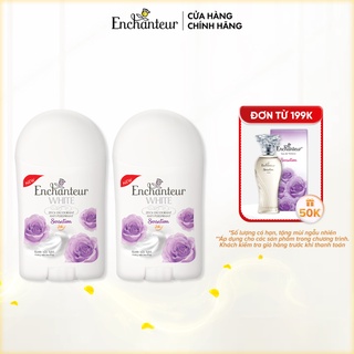 Combo 2 Sáp khử mùi trắng da Enchanteur Sensation 40g/chai