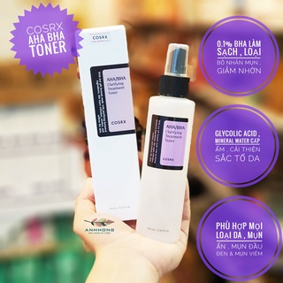 NƯỚC HOA HỒNG MỤN COSRX AHA/BHA CLARIFYING TREATMENT TONER 150ml