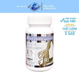 [ Chính Hãng ] Viên uống hỗ trợ mọc tóc Best Biotin Ex Nhật bản 90 viên