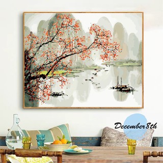 Tranh Tô Màu Theo Số Tranh Sơn Dầu Số Hóa December8th Phong Cảnh Lệ Giang LG