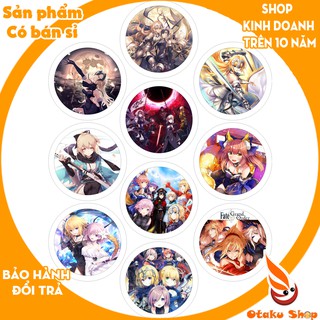<20/640 MẪU> Huy hiệu anime in hình FGO hình các nhân vật saber, jeanne dùng cài áo có in hình theo yêu cầu