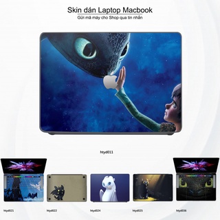 Skin dán Macbook mẫu bí kíp luyện rồng (đã cắt sẵn, inbox mã máy cho shop)