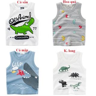 Áo Ba Lỗ Bé Trai cotton 100% 27Kids
