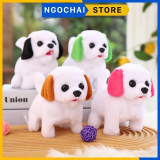 Chó bông đáng yêu cute biết đi, vẫy duôi, biết kêu bibi, đồ chơi cho bé