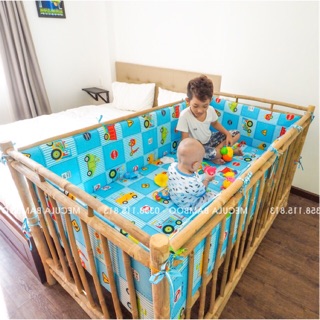 GIƯỜNG CŨI MECULA 3 IN 1 kt 80 x 1m2 x 90cm