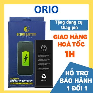 Pin BISON Dung Lượng Chuẩn Cho 5/5s/5se/5c/6/6s/6plus/6splus/7/7plus/8/8plus/X - Pin Con Trâu - ORIO