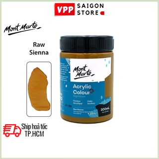 Màu Acrylic Mont Marte 300ml - Raw Sienna - Acrylic Colour Paint Signature 300ml (10.1oz) - MSCH3062