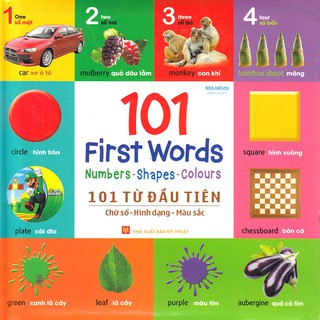 Sách - 101 First Words (101 Từ Đầu Tiên Chữ Số - Hình Dạng - Màu Sắc)