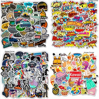 Bộ 50 STICKER dán chống thấm nước - Dán nón, xe, laptop