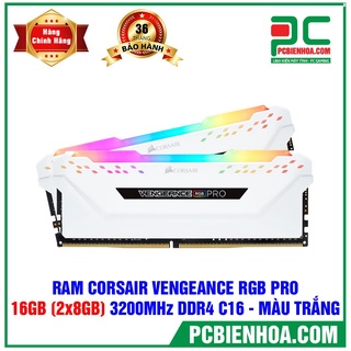 Ram PC Corsair Vengeance RGB Pro 16GB 3200Mhz DDR4 (2x8GB) CMW16GX4M2E3200C16W