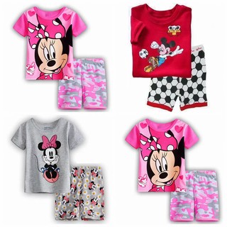 Set Pajamas áo thun tay ngắn &amp; quần dài cho bé gái