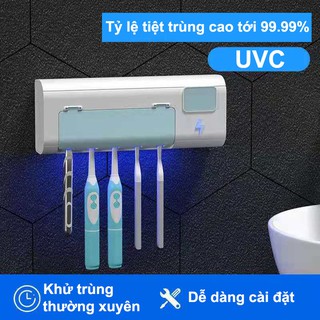 Máy Khử Khuẩn Bàn Chải Đánh Răng Tự Động Khử Trùng Bằng Tia UV - Diệt Đến 99% Hàng Chính Hãng