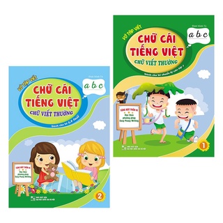 Sách - Vở Tập Viết Chữ Cái Tiếng Việt Chữ Viết Thường - Dành Cho Bé Chuẩn Bị Vào Lớp 1 (Trọn Bộ 2 Cuốn Tặng Bút Bay Màu)