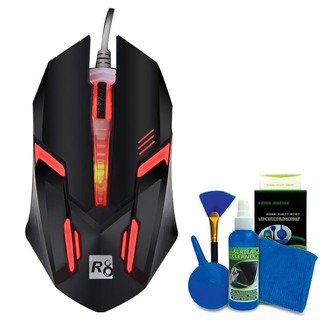 Chuột Chuyên Game R8 1602 Đèn Led Đa Màu + Tặng Kèm Bộ Vệ Sinh - HÀNG NHẬP KHẨU