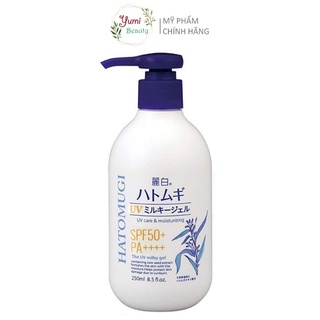 Sữa dưỡng thể Hatomugi UV Care &amp; Moisturizing SPF50+ PA++++ chống nắng làm trắng da