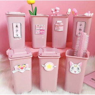 Ống nhựa đựng bút sáng tạo hình thùng rác mini - Mẫu ngẫu nhiên