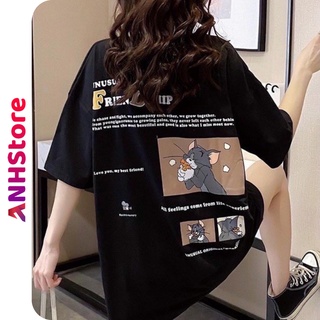 Áo thun tay lỡ phông Unisex nam nữ oversize form rộng ulzzang FRIENDSHIP ANHStore A30