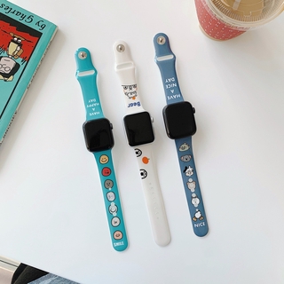 Dây Đeo Đồng Hồ Apple Watch 44 / 42mm40 / 38mm Hình Mặt Cười