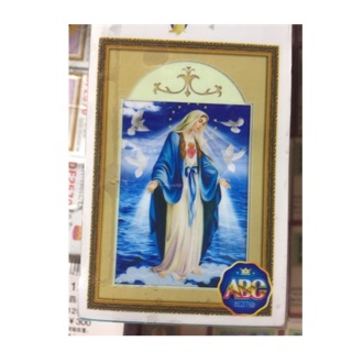 Tranh đính đá Đức mẹ kt 55x75cm