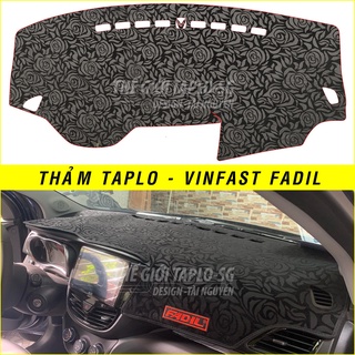 [Vinfast-Fadil 2020]  Thảm Taplo oto loại da vân gỗ,da cacbon,da nỉ đen và nhung lông cừu dày 3 lớp